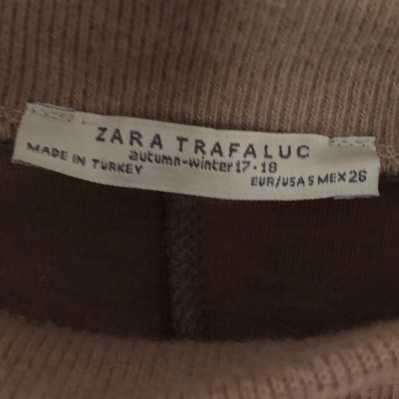 Zara Trafaluc Camel Sweater Dress. Size Small. Brown - Picture 10 of 10